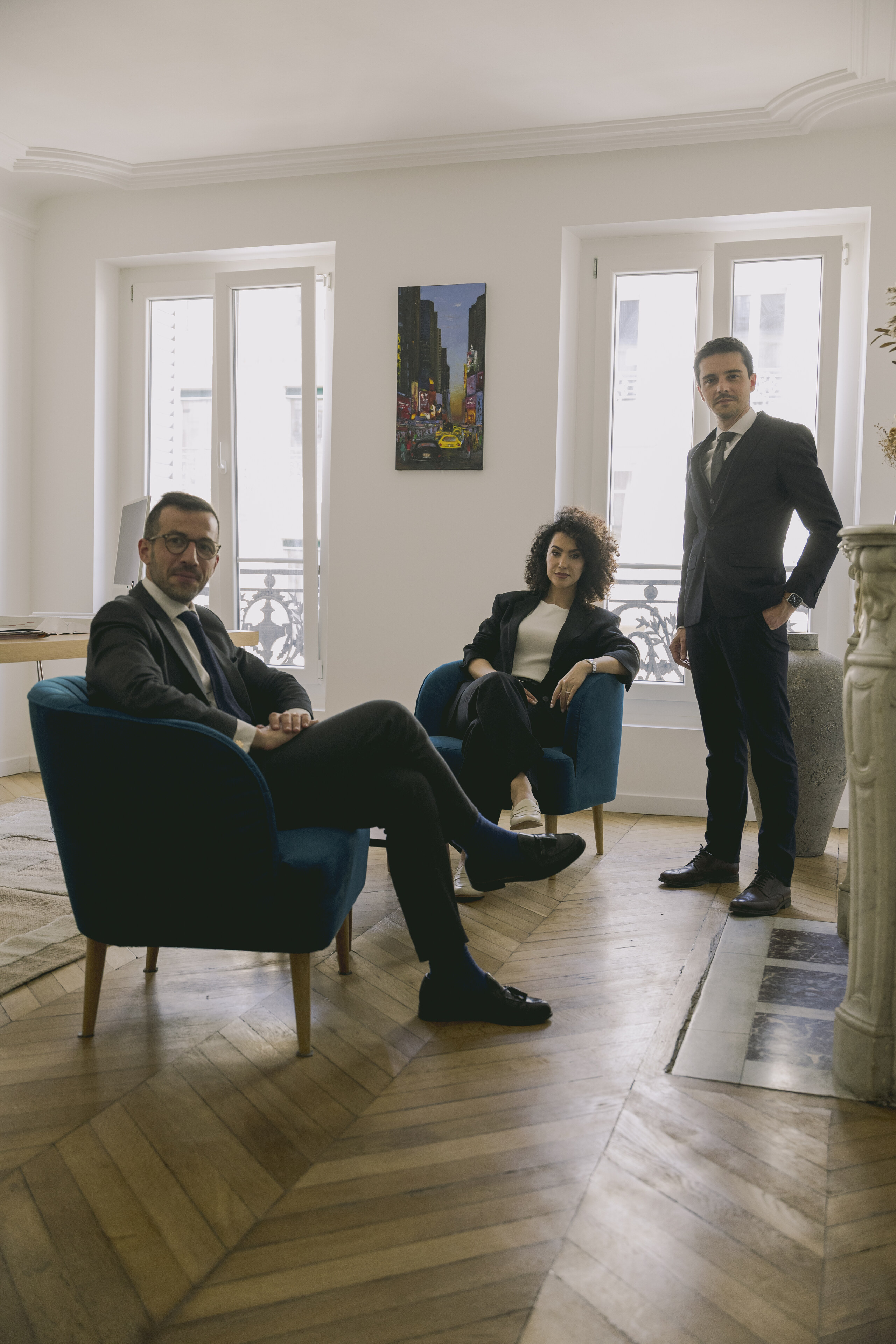 Les associés du cabinet ARX Avocats dans leurs bureaux parisiens