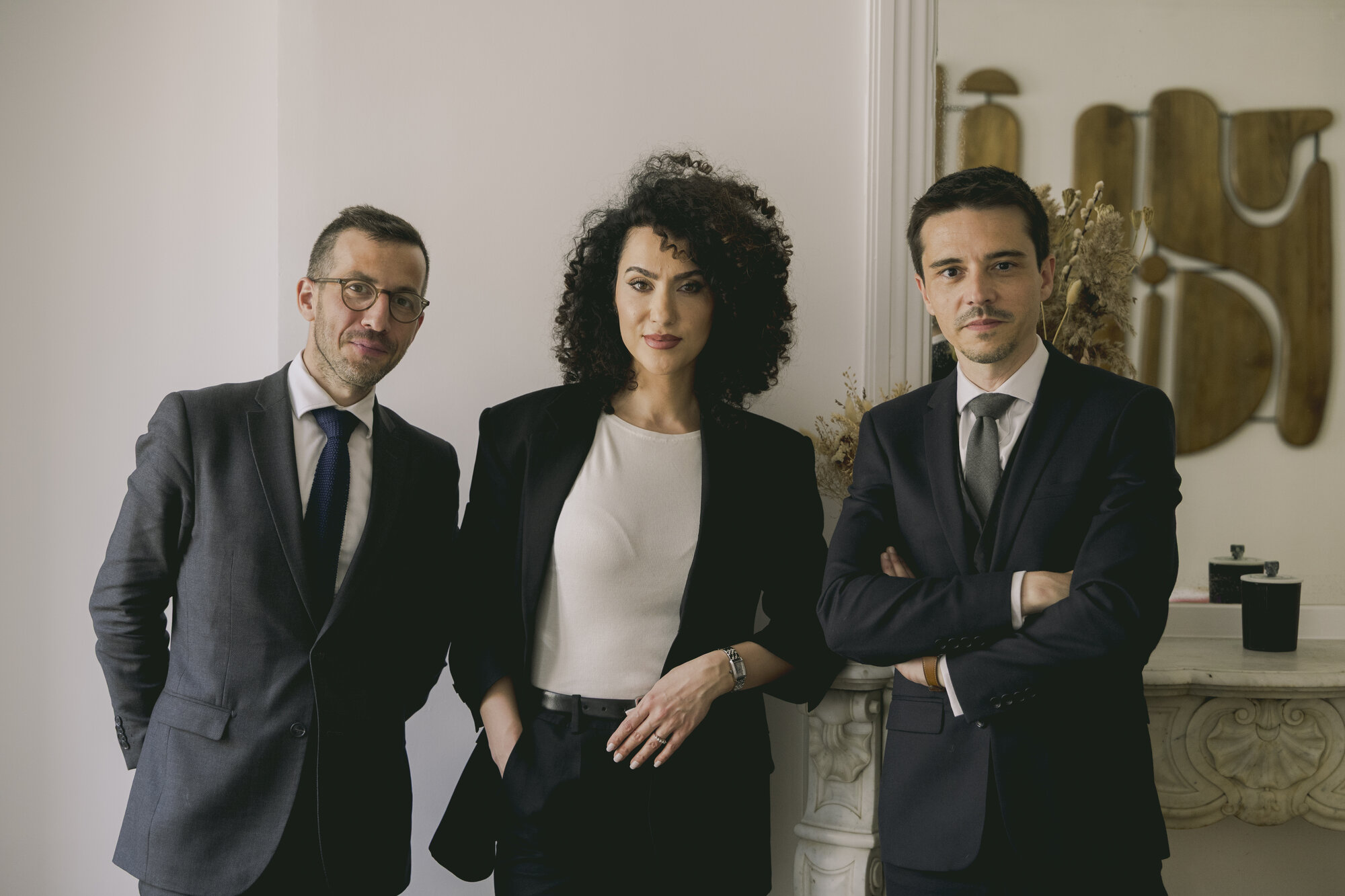 Les trois associés du cabinet ARX Avocats : Victor Billebault, Sirma Guner et Maxime Doliveux